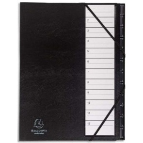 TRIEUR A CAVALIER 12 COMPARTIMENTS NUMERIQUES NOIR