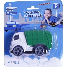 CAMION POUBELLE 12 CM FRICTION