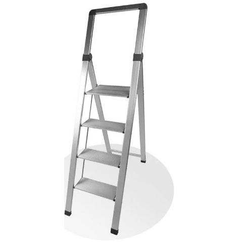 ESCABEAU 4 MARCHES ALUMINIM PRO FACILITYS EXTRA-SLIM