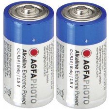 LOT DE 2 PILES ALCALINE LR14 SOUS BLISTER