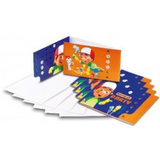 6 CARTES D'INVITATION HANDY MANNY ANNIVERSSAIRES