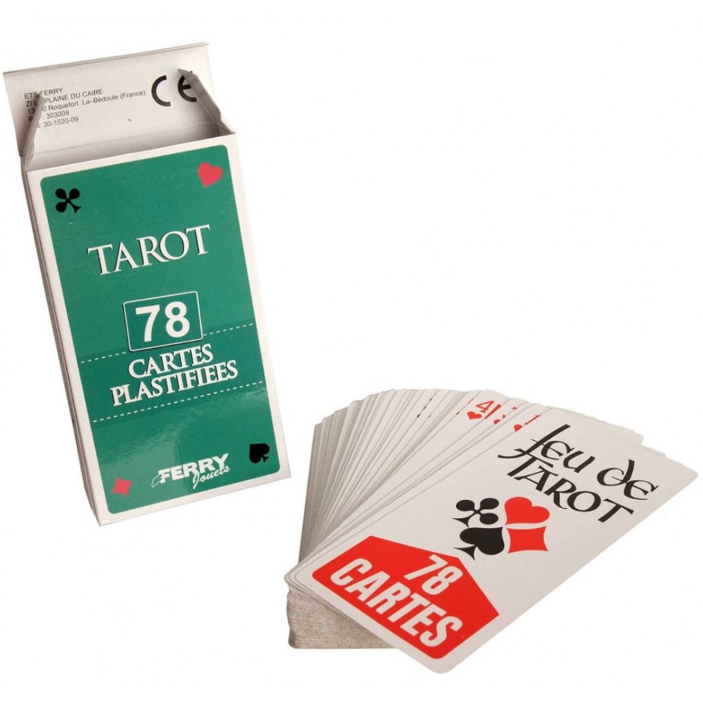Jeu de Tarot, 78 cartes dans boîte plastique