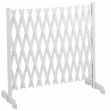 BARRIERE EXTENSIBLE TERRE JARDIN BLANCHE PLASTIQUE 87CM