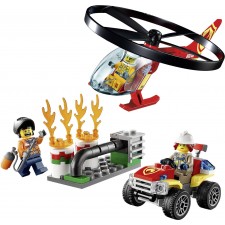 L'INTERVENTION DE L'HELICOPTERE DES POMPIERS LEGO CITY