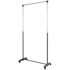 PENDERIE SIMPLE A ROULETTES AVEC REGLAGES NOIRE GRISE