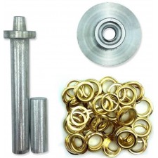 KIT POSE OEILLETS TERRE JARDIN AVEC 30 OEILLETS 1 MATRICE 1 EMPORTE PIECE