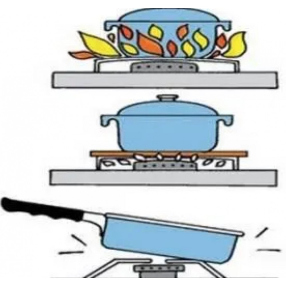 PLAQUE MIJOTEUR OSE ECONOMISEUR GAZ ALLIAGE D'ALLUMINIM DIAMETRE 18CM