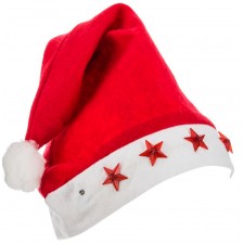CHAPEAU DE NOEL A LED FEERIC LIGHTS & CHRISTMAS AVEC ETOILES CLIGNOTANTES