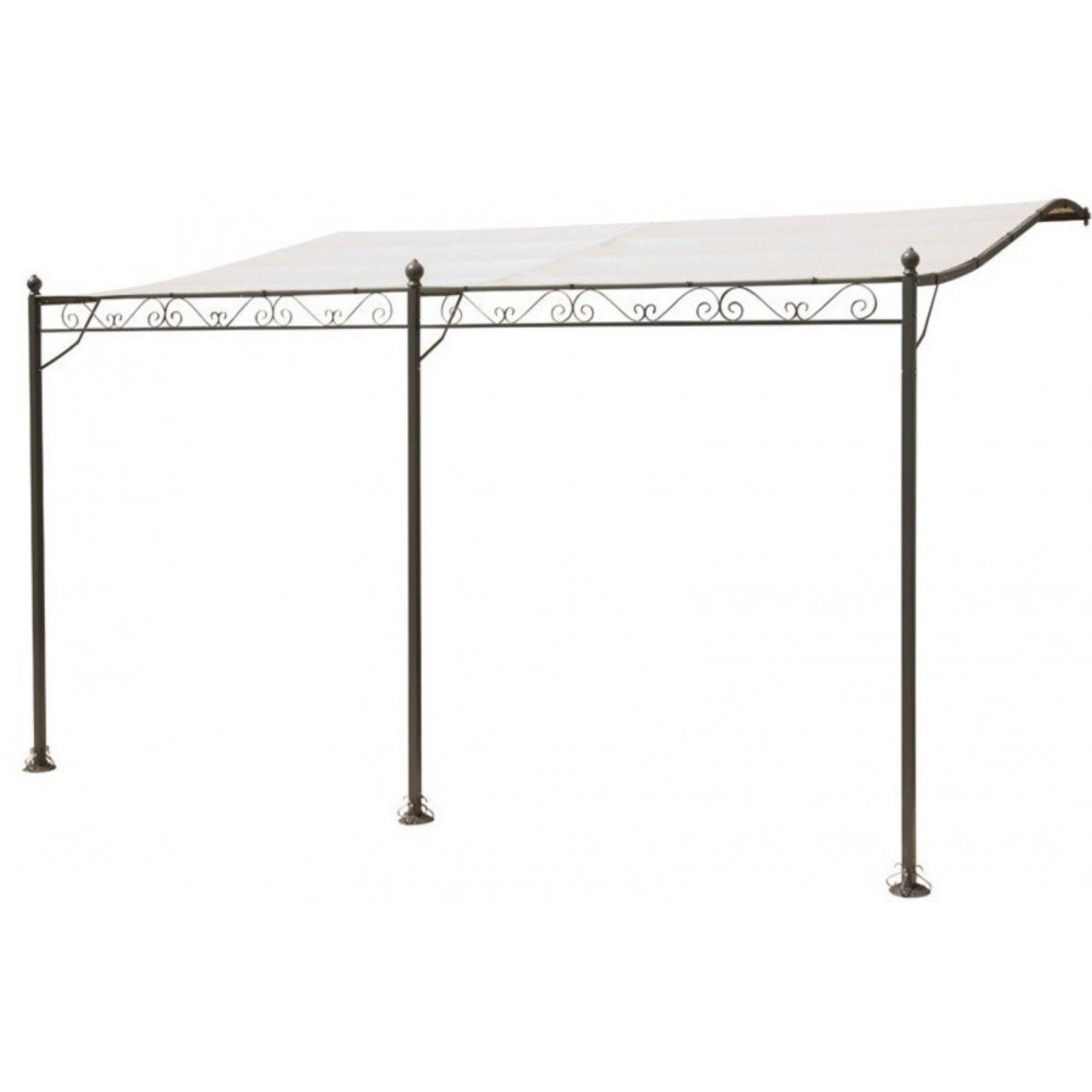 Parasol De Jardin Réglable Pour Plantes - Hauteur 80-110 Cm - Auvent 65 Cm - Cadre Fer, Toile Polyester - Violet