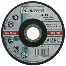 DISQUE PLAT A TRONCONNER RIBITECH EN INOX 115X1.6X22.2MM