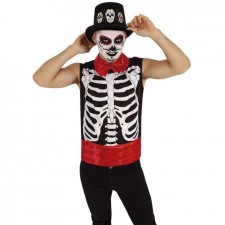 GRAND CHAPEAU HAUT DE FORME LUMINEUX DIA DE LOS MUERTOS