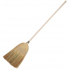 BALAI EN PAILLE DE RIZ EN BOIS FIBRE EN SORGHO ET POLYESTER