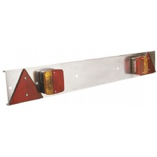 RAMPE D'ECLAIRAGE POUR REMORQUE EN ACIER GALVANISE GRIS