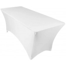 HOUSSE DE TABLE TERRE JARDIN SPANDEX 180x75x72CM IVOIRE