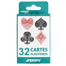 JEU DE 32 CARTES PLASTIFIEES