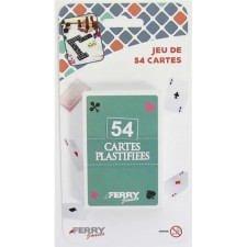 JEU DE 54 CARTES PLASTIFIEES