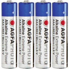 LOT DE 4 PILES ALKALINE LR03-AAA