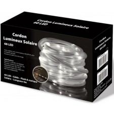 CORDON LUMINEUX SOLAIRE 6M BLANC