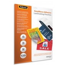 PACK DE 25 POCHETTES DE PLASTIFICATION A3 80 MIRCONS ADHESIVES REPOSITIONNABLES