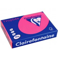 RAMETTE A3 ROSE FUCHSIA CLAIREFONTAINE 160G 250 FEUILLES