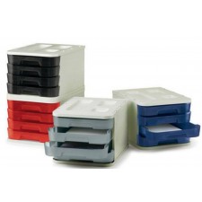 BLOC DE 4 TIROIRS BLEU