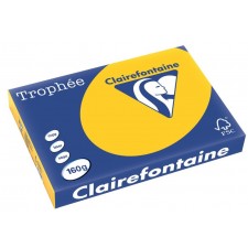 RAMETTE A3 JAUNE TOURNESOL CLAIREFONTAINE 160G 250 FEUILLES