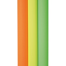 PAQUET 25 FEUILLES AFFICHE FLUO 60X80CM SOUS FILM ASSORTIES