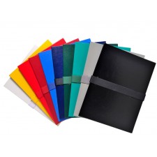 LOT DE 10 CHEMISES A SANGLE EXTENSIBLE 24X32 PVC COULEURS