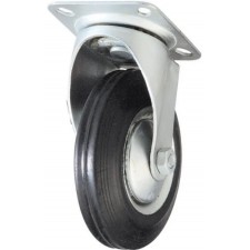 ROULETTE PIVOTANTE SANS FREIN 125 MM 80KG MAX GRIS NOIR