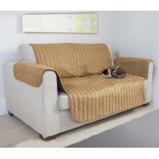 COUVRE CANAPE IMPERMEABLE 2PLACES 215X170CM BEIGE