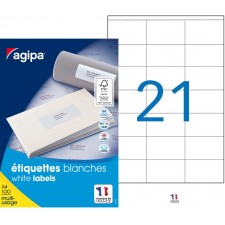 BOITE DE 2100 ETIQUETTES MULTIUSAGE 70X42