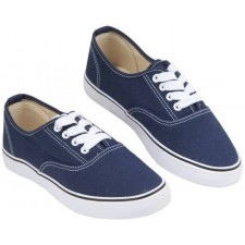 BASKETS BASSES EN TOILE T40 BLEU