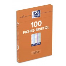 FICHES BRISTOL 210G 100 FEUILLES NON PERFOREES 210X297