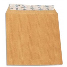 PAQUETS DE 50 POCHETTES FORMAT 260X330MM - KRAFT MILLE RAIES 90G - S