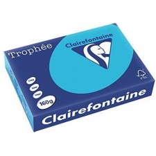 RAMETTE A4 CLAIREFONTAINE BLEU ROYAL 160G 250 FEUILLES