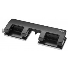 PERFORATEUR 4 TROUS INITIAL 20 FEUILLES METAL NOIR