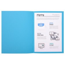 PAQUET DE 100 CHEMISES FOLDYNE 180 BLEU FONCE