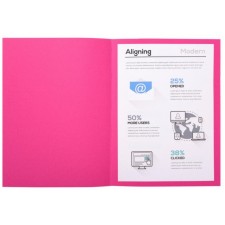 PAQUET DE 100 CHEMISES FOLDYNE 180 FUCHSIA