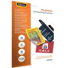 PACK DE 25 POCHETTES DE PLASTIFICATION A4 2X80 MICRONS ADHESIVES
