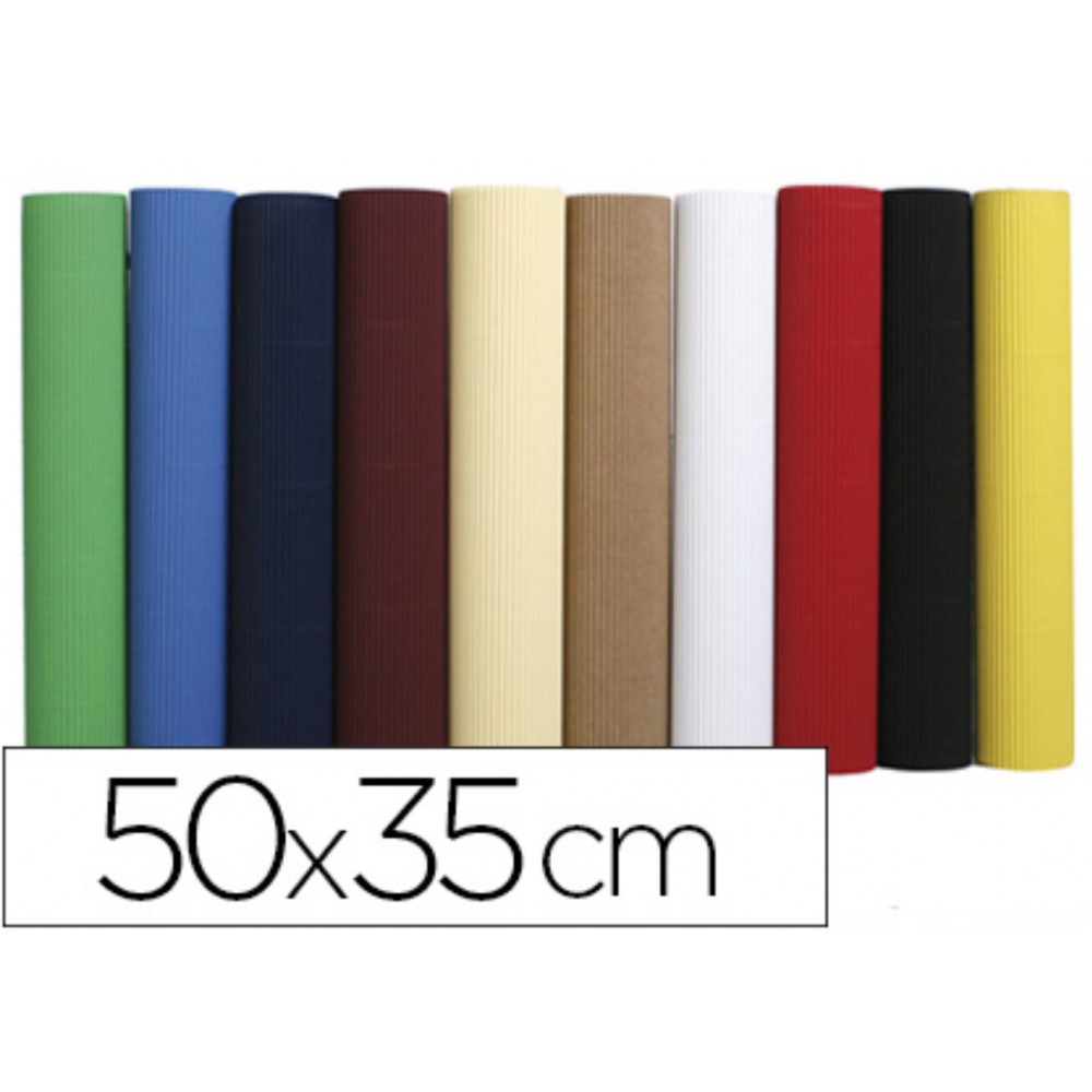 Carton ondulé 50 x 35cm set de 15 couleurs