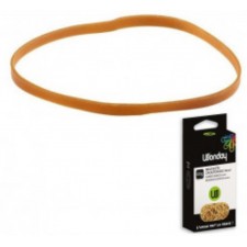 BOITE DE 100 G DE BRACELETS CAOUTCHOUC BLONDS 150 X 6 MM