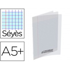 CAHIER AGRAFE 170X220 POLYPRO INCOLORE 70G 192 PAGES