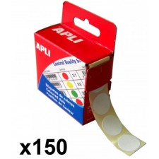 BOITE DE 150 PASTILLES ADHESIVES 15MM BLANC