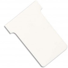 FICHES PLANNING EN T UNICOLORES- ETUI DE 100 FICHES- INDICE 2- BLANCHES