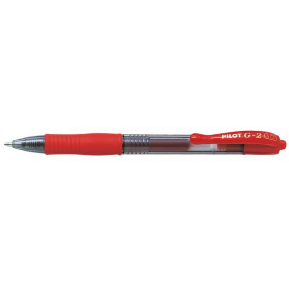 STYLO G2 A BILLE POINTE LARGE RETRACTABLE ROUGE
