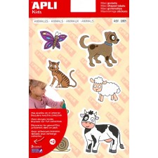 GOMMETTES THEMATIQUES MAXI ANIMAUX 28 PIECES