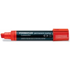 MARQUEUR PERMANENT LUMOCOLORA 388 POINTE BISEAU 2 A 12 MM ROUGE