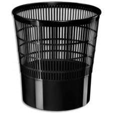 CORBEILLE A PAPIER AJOUREE FIRST 16 L NOIRE