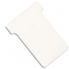 FICHES PLANNING EN T UNICOLORES- ETUI DE 100 FICHES BLANCHES