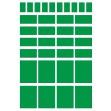 GOMMETTES GEOMETRIQUES APLI KIDS POCHETTE DE 20 FEUILLES COLORIS ASSORTIS